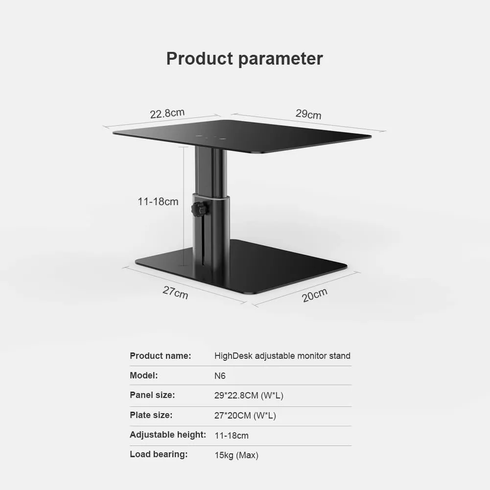 HighDesk Adjustable Monitor Stand - Nillkin N6