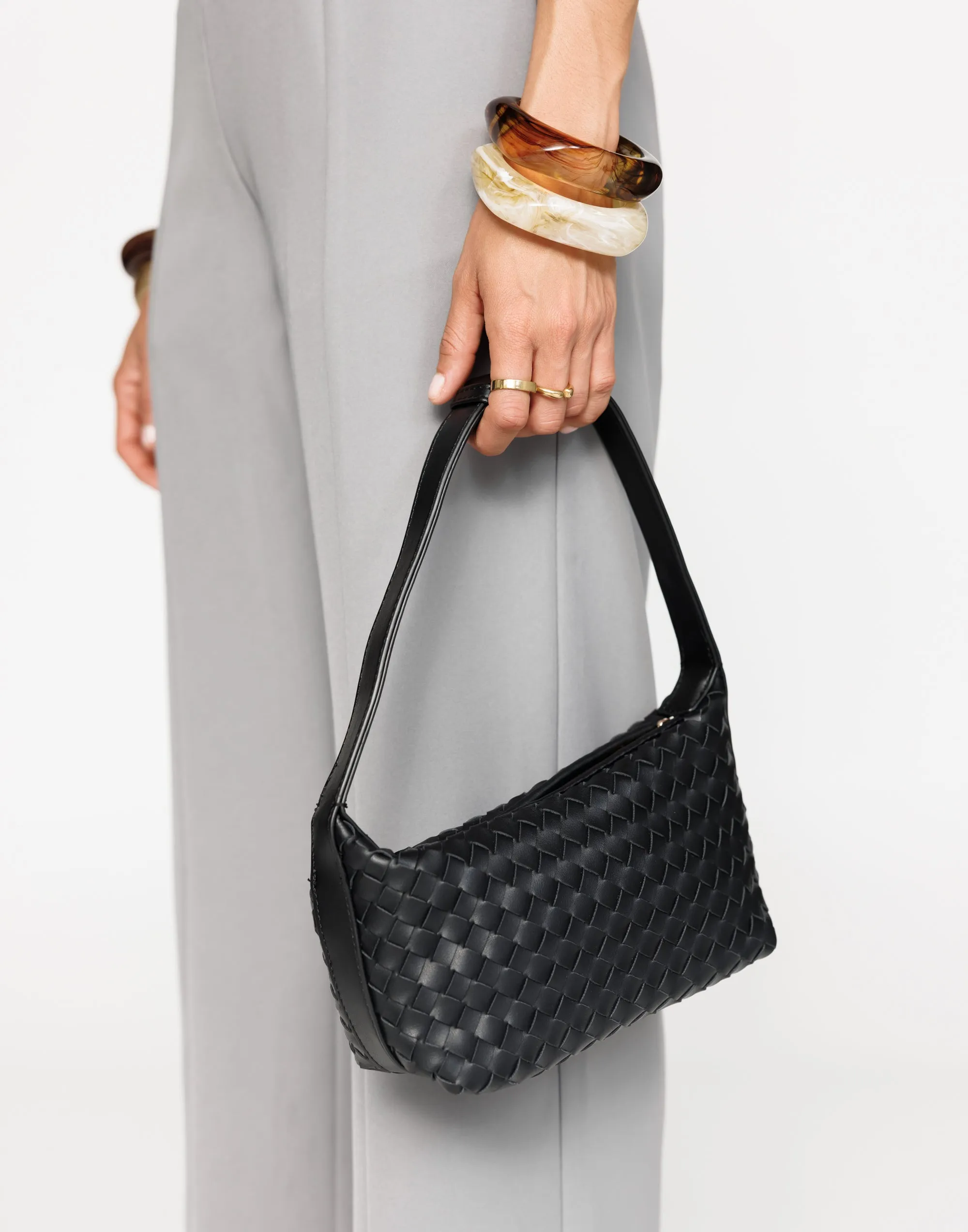 Isabelle Handle Bag (Black) - By Billini