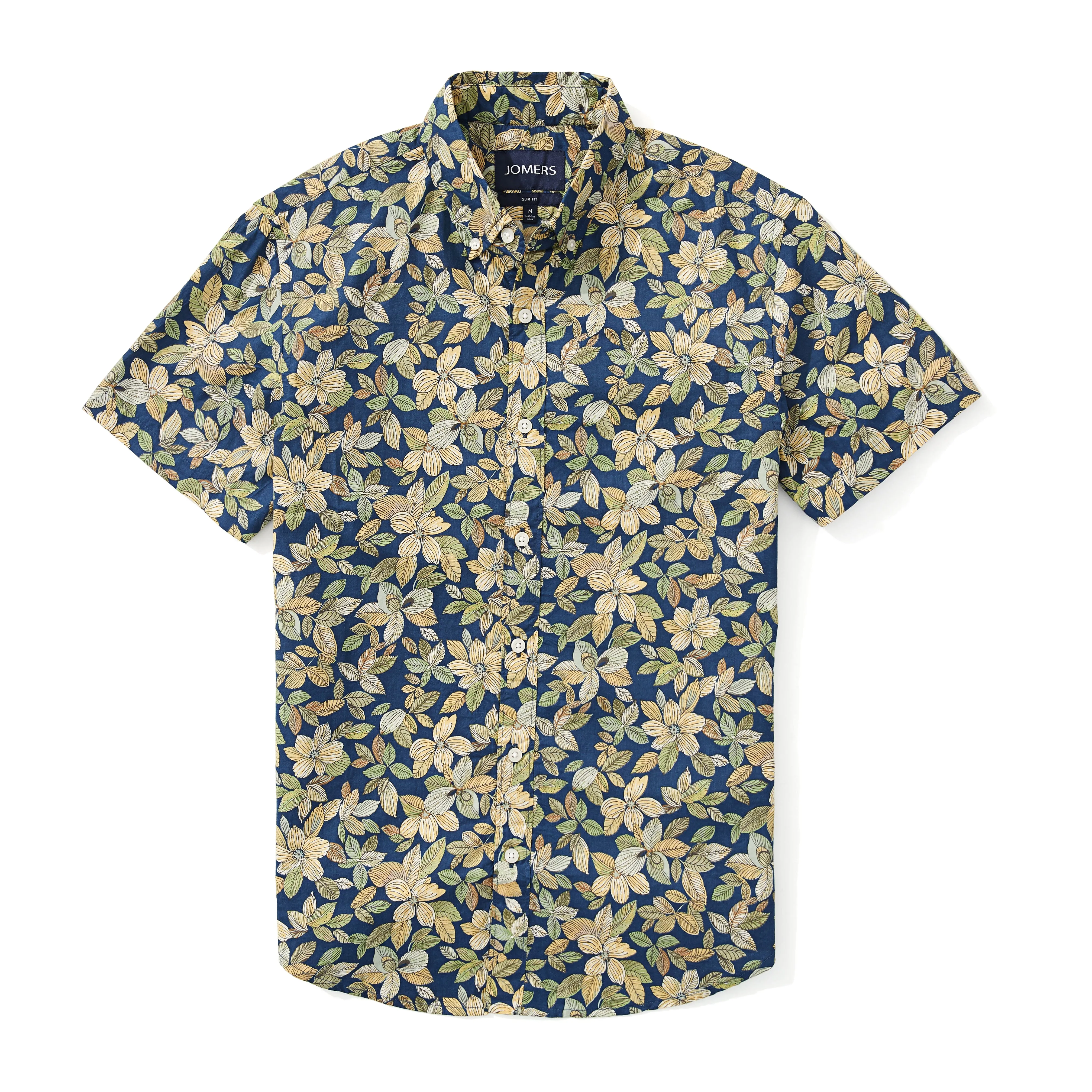 Italian Short Sleeve Shirt - Atlantic Floral