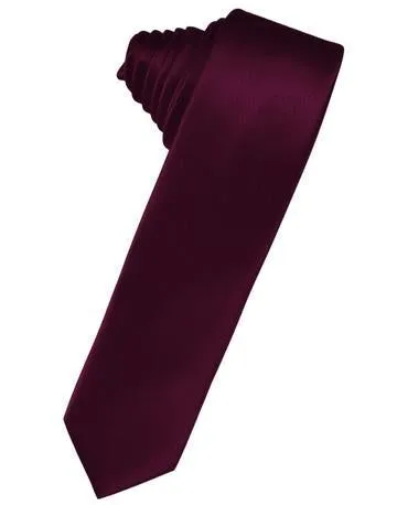 Ivory Luxury Satin Skinny Necktie