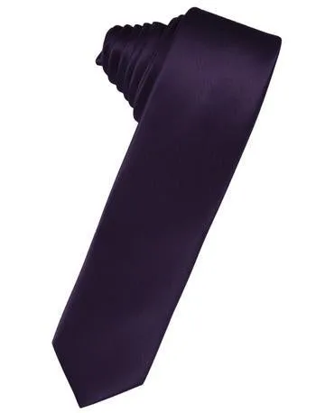 Ivory Luxury Satin Skinny Necktie