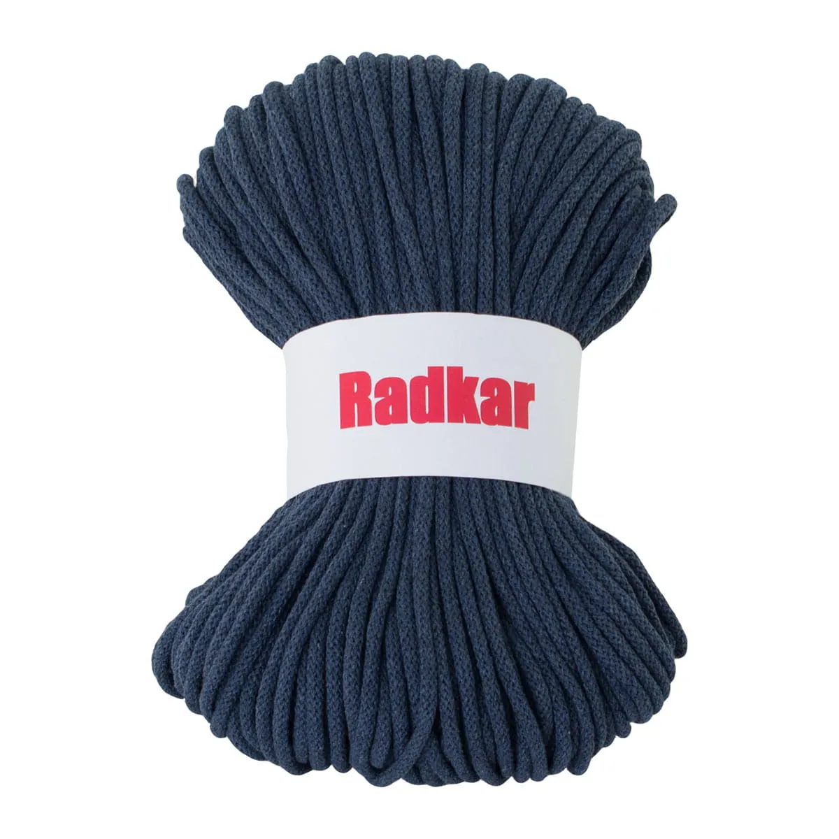 Jeans blue 800 Braided cotton cord 5mm