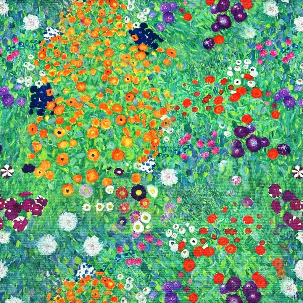 Klimt Flower Garden Water Resistant Fabric