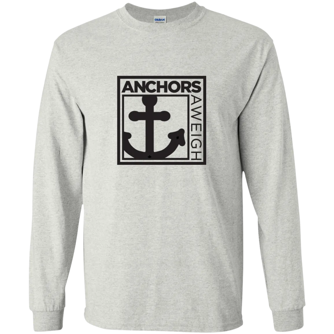 “Know Your Boat” - Anchor - Black on LS Ultra Cotton Tshirt