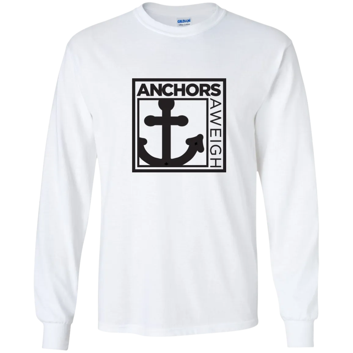 “Know Your Boat” - Anchor - Black on LS Ultra Cotton Tshirt