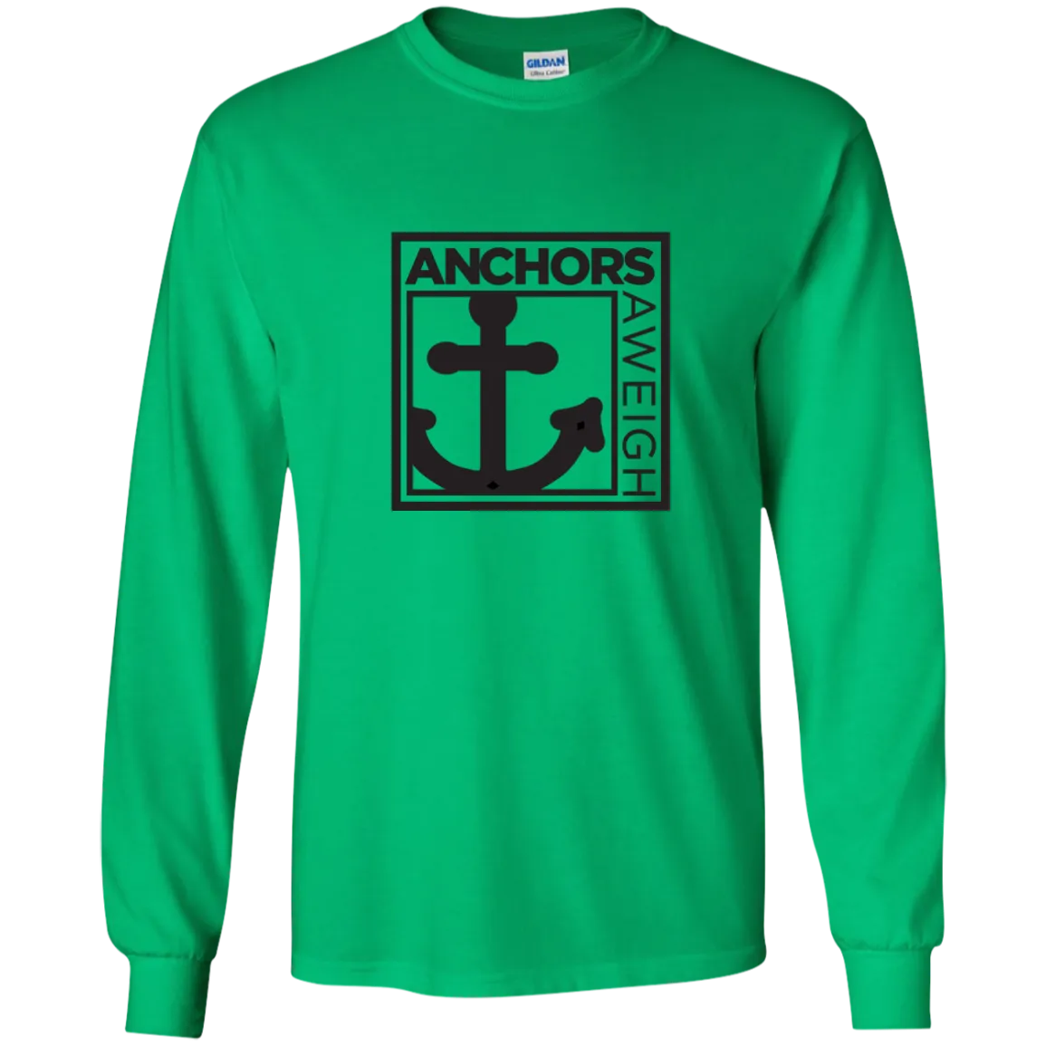 “Know Your Boat” - Anchor - Black on LS Ultra Cotton Tshirt