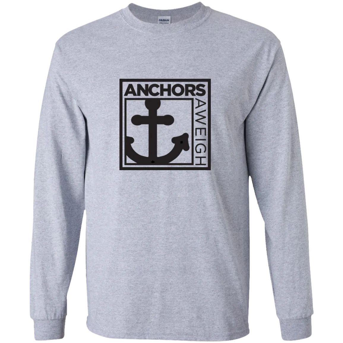 “Know Your Boat” - Anchor - Black on LS Ultra Cotton Tshirt