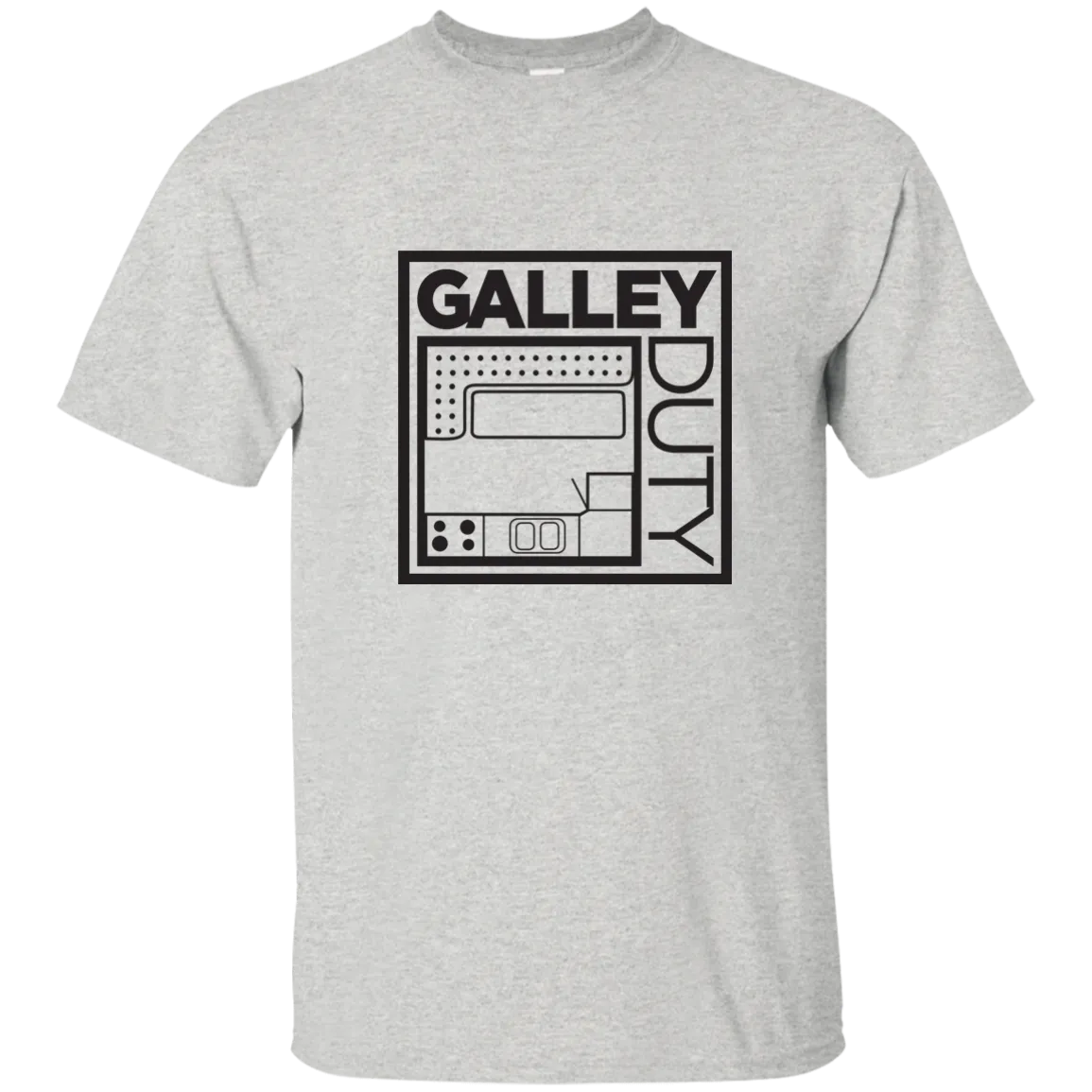 “Know Your Boat” – Galley - Black on Custom Ultra Cotton T-Shirt