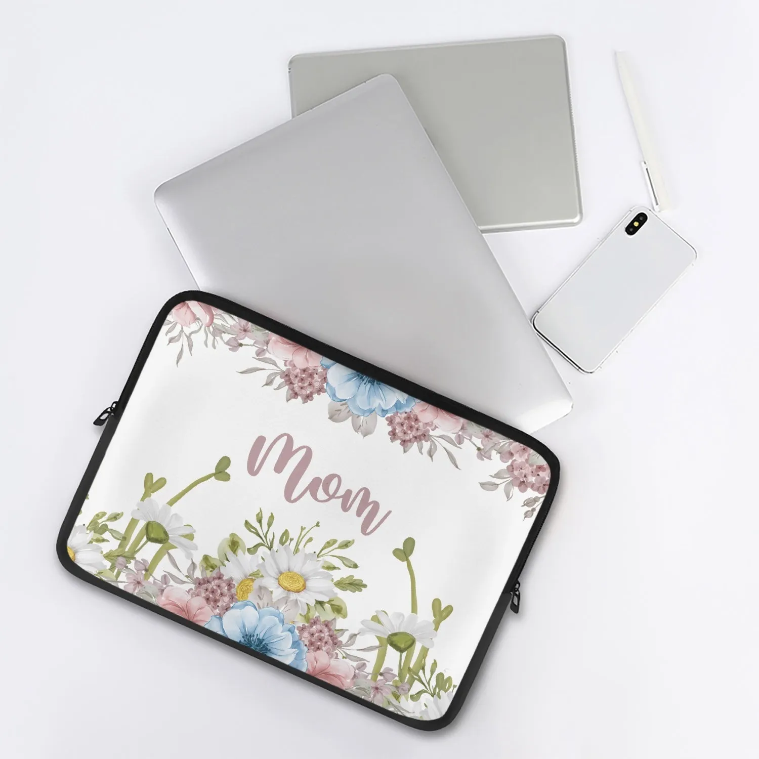 Laptop Sleeve - without handles - Floral - Mom