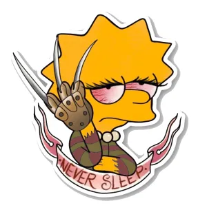 Lisa (Never Sleep) Cut Vinyl STICKER