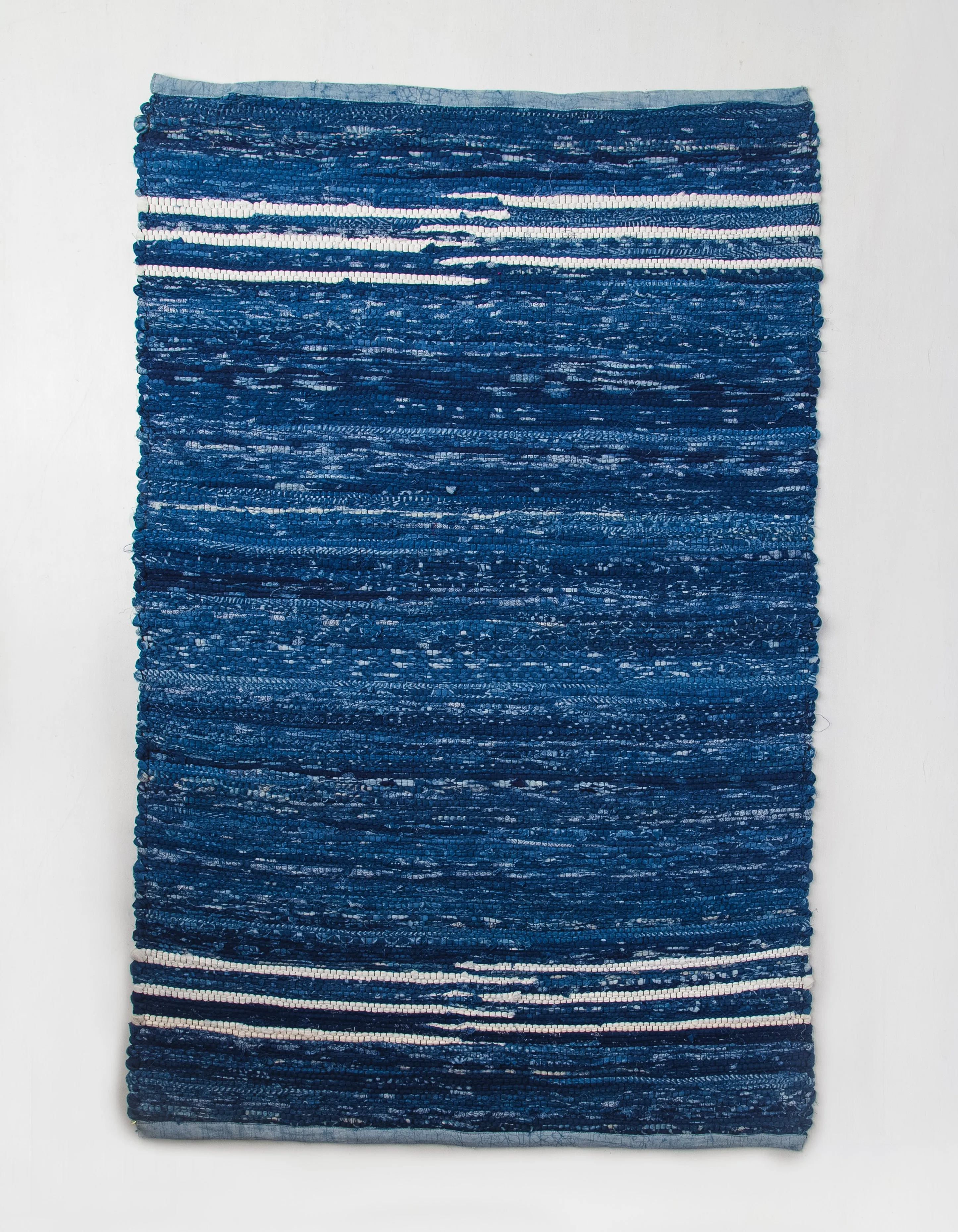 Loomed Indigo Dyed Rug