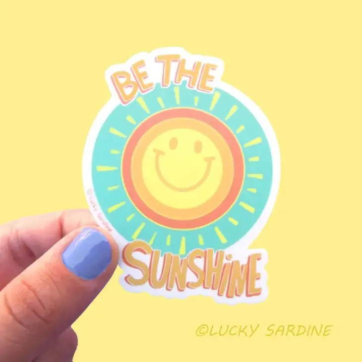 Lucky Sardine Be the Sunshine Vinyl Sticker