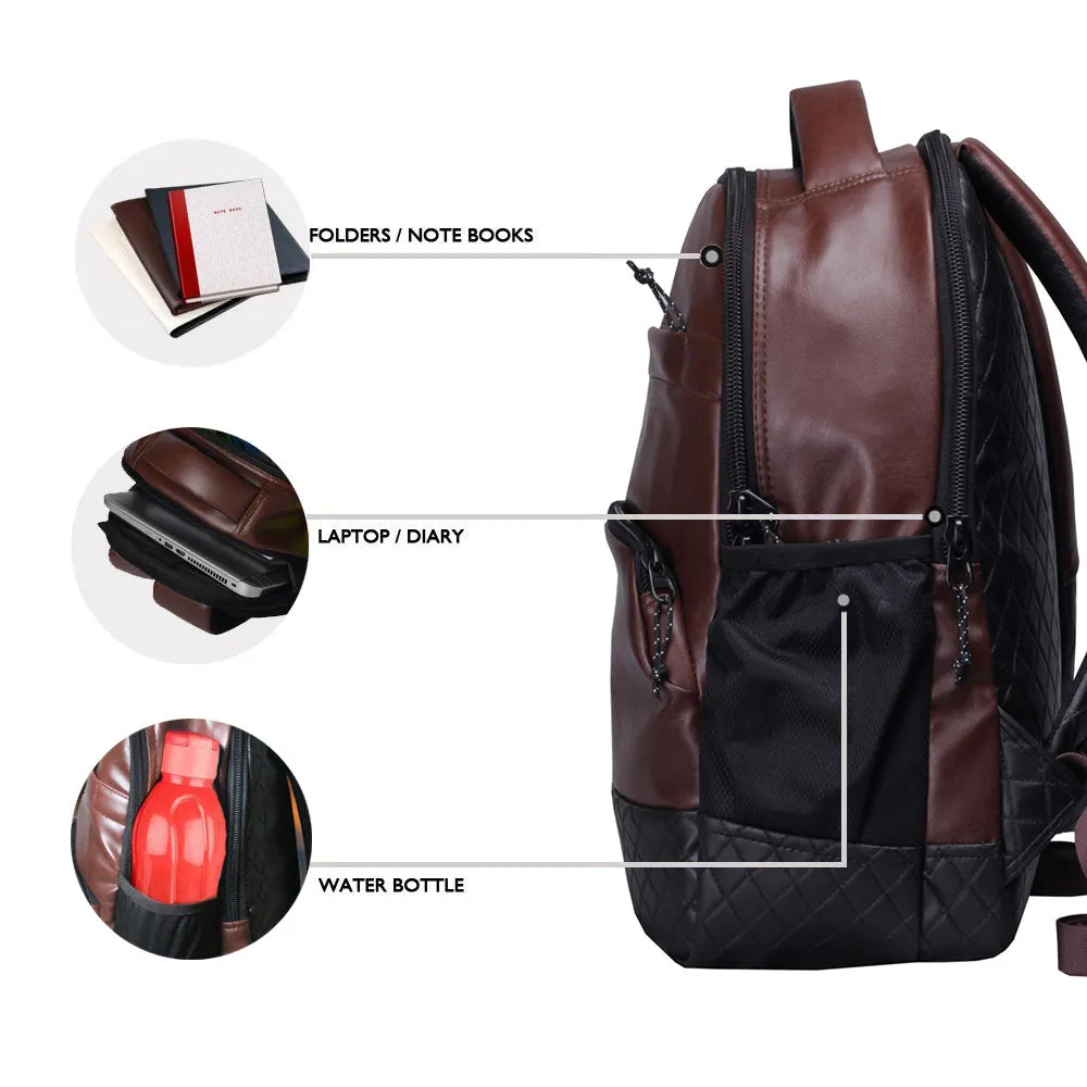 Luxur 25L Brown Laptop Backpack