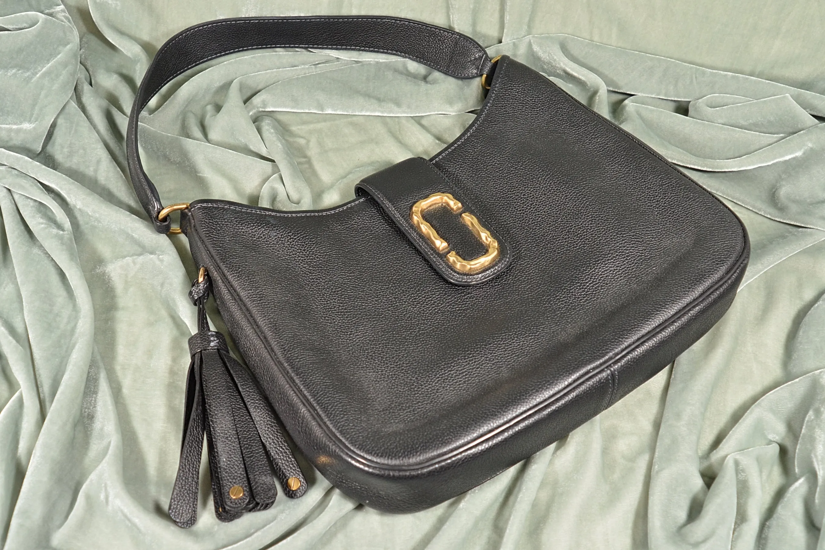 Marc Jacobs Black Pebbled Leather Bag, Pre-Owned, Great Condition, Like New