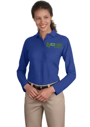 Mary's Loop - Port Authority® Ladies Long Sleeve Silk Touch™ Embroidered Polo Shirts(L500LS)