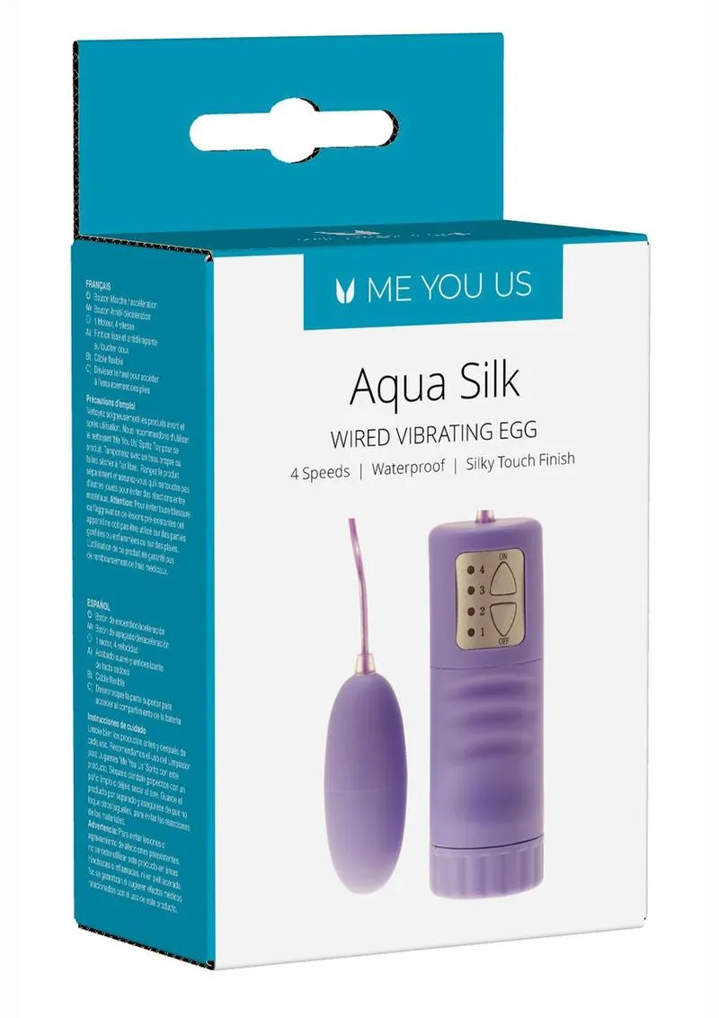 ME YOU US Aqua Silk Vibrating Egg with Remote Control