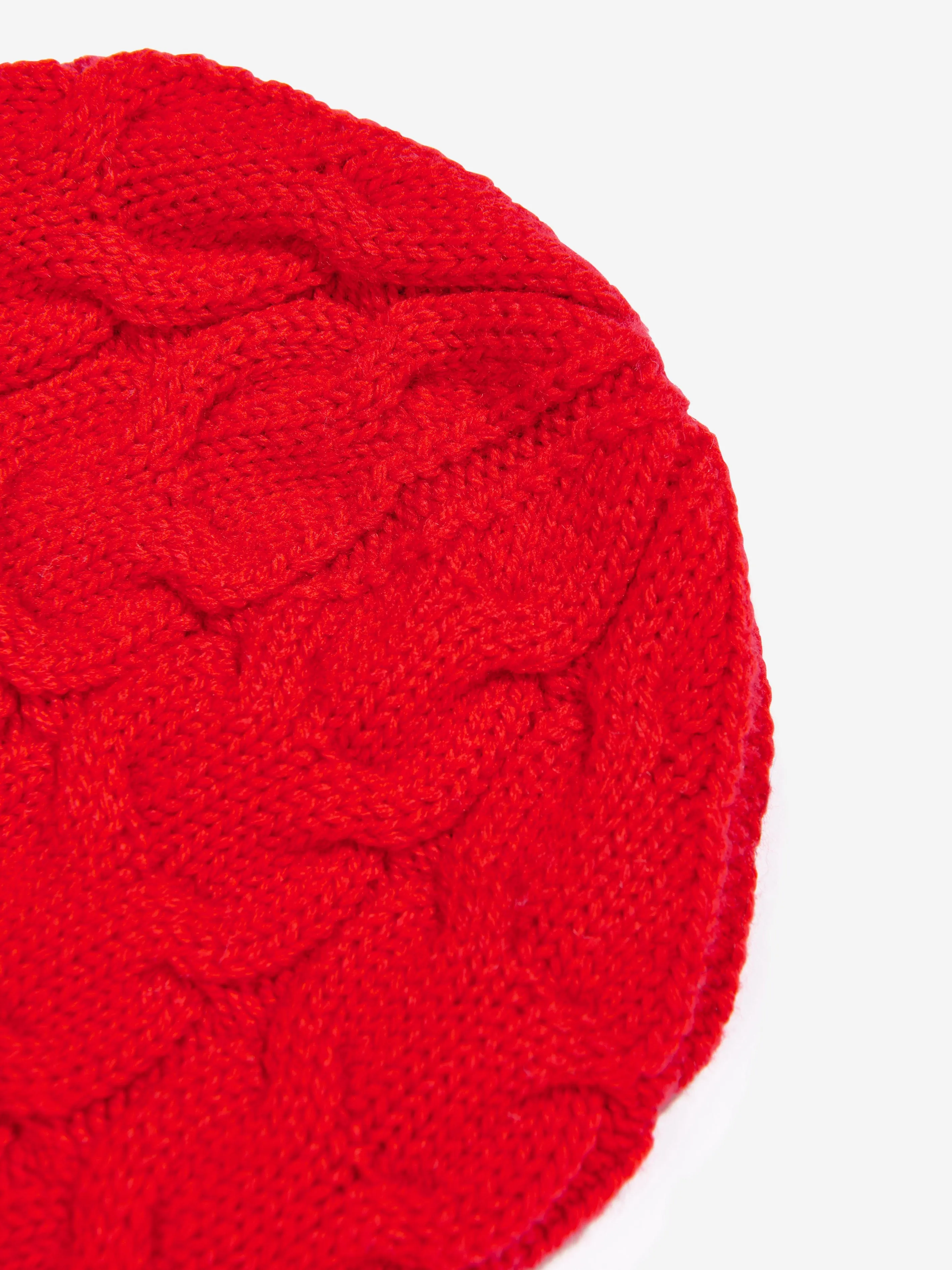 Moncler Enfant Boys Logo Beanie Hat in Red