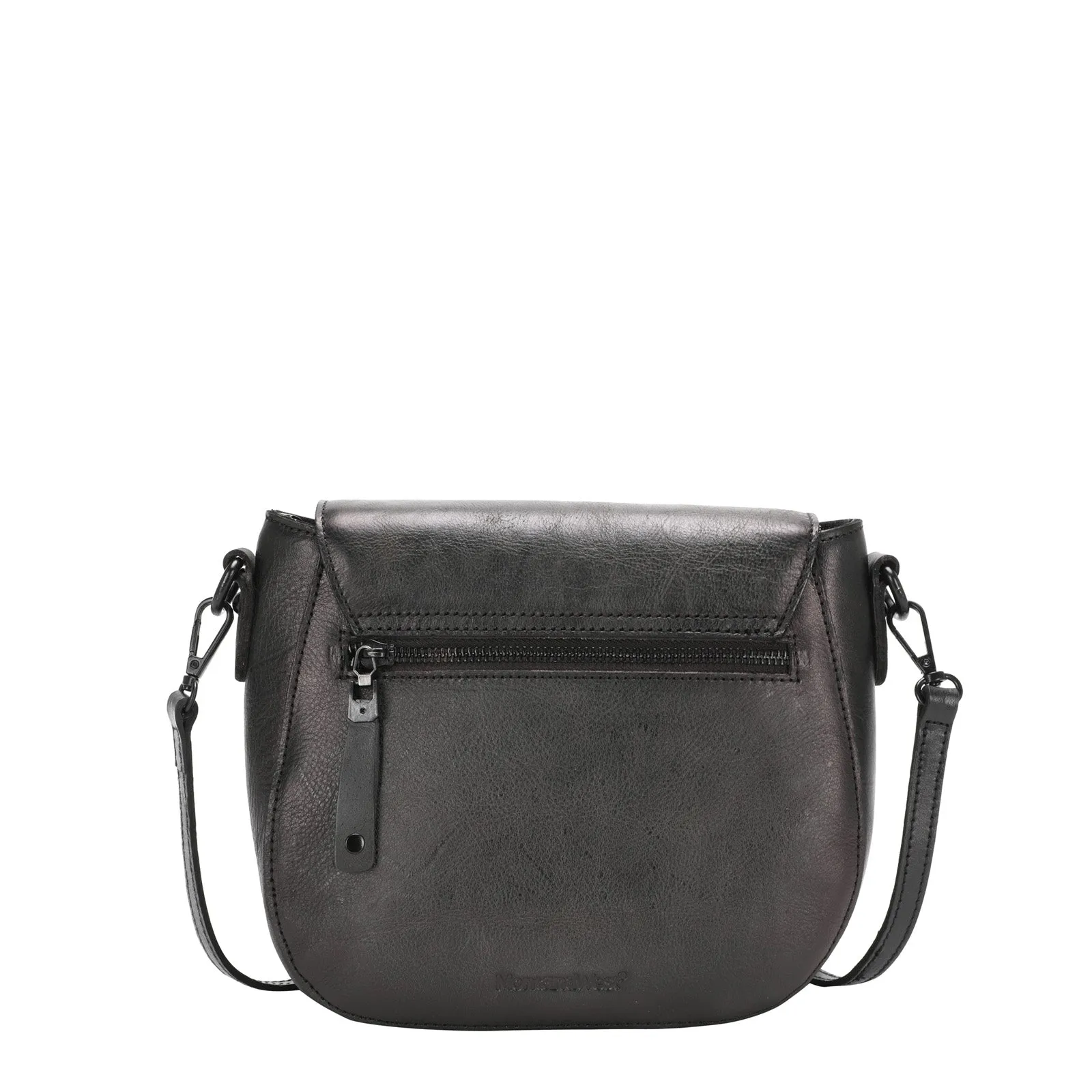 Montana West Genuine Leather Whipstitch Crossbody Bag