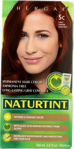 Naturtint Hair Color 5C Light Copper Chestnut 5.75 FO - Pack of 3