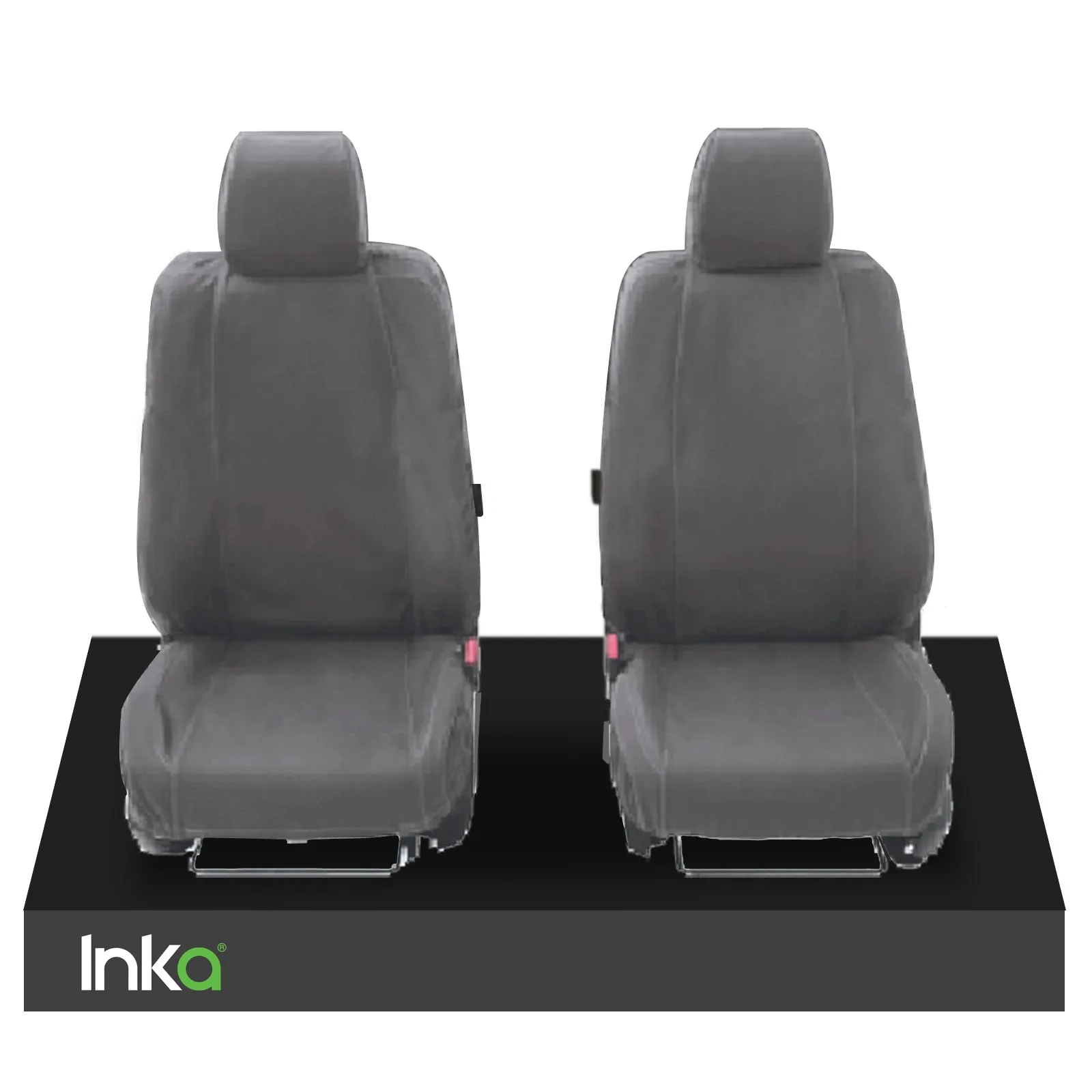 Nissan Qashqai Front Pair Fully Tailored Waterproof Seat Covers MY13-20 Black & Grey