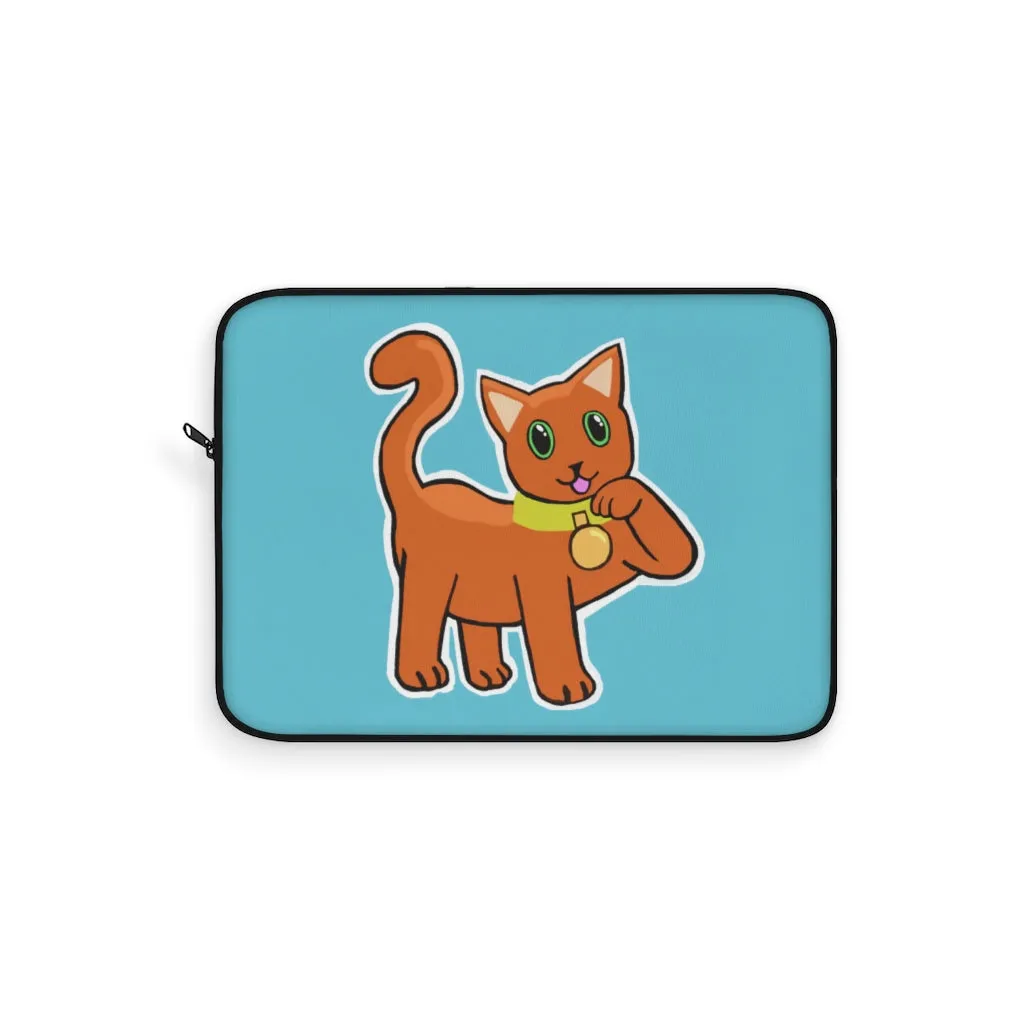 Orange Kitty Laptop Sleeve