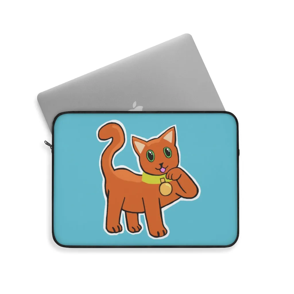 Orange Kitty Laptop Sleeve