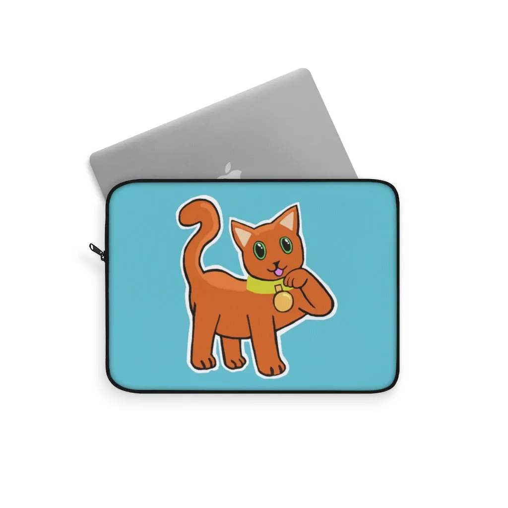 Orange Kitty Laptop Sleeve