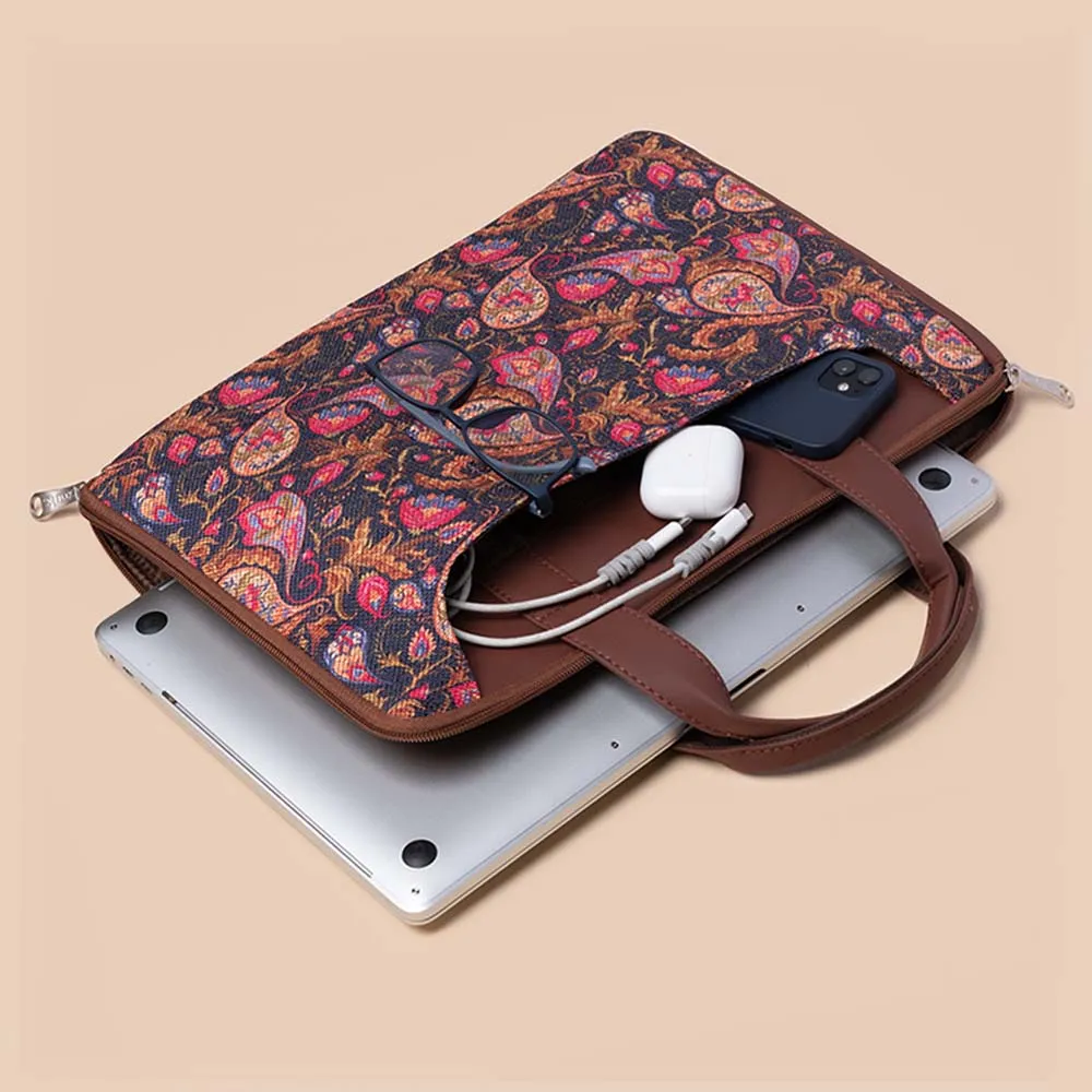 Paisley Print L-Zippered Laptop Sleeve