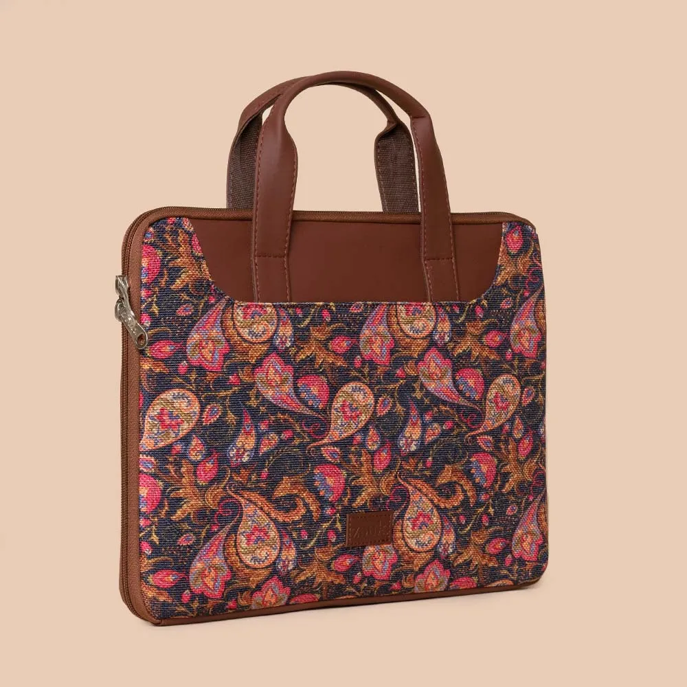 Paisley Print L-Zippered Laptop Sleeve