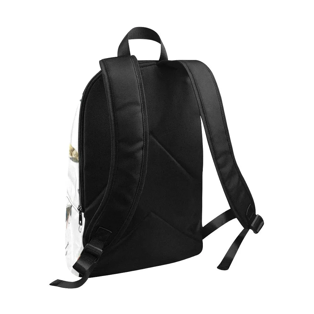 Parker White Fabric Backpack - Durable, Lightweight & Stylish for Him