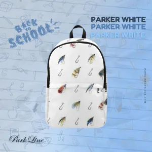 Parker White Fabric Backpack - Durable, Lightweight & Stylish for Him