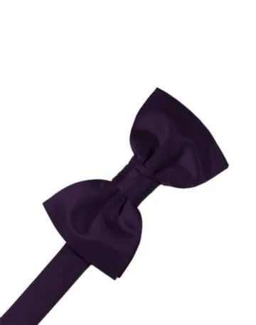 Pewter Luxury Satin Bow Ties