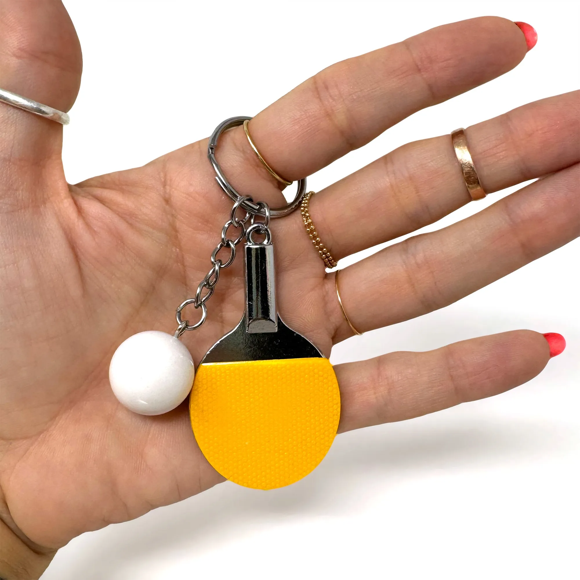 Ping Pong Key Chain – Fun Sports Keychain | Table Tennis Accessory