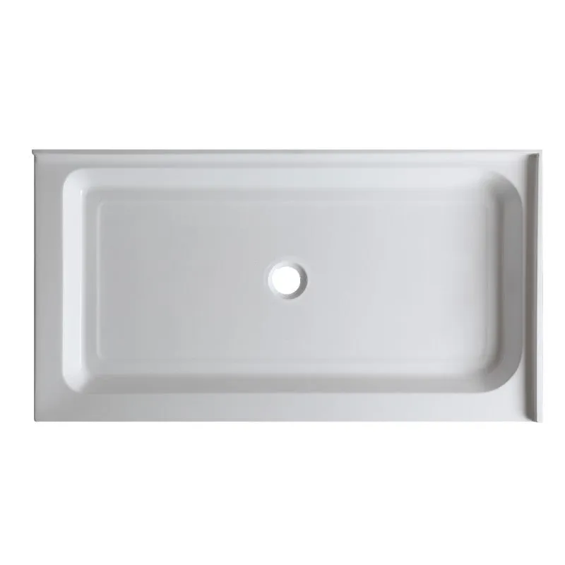 Port 48" x 36" x 5.5" Acrylic Shower Base in Glossy White