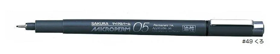 (Pre-Order) SAKURA EOK05 Oil-based Permanent Ink 0.5mm MicronPerm Fine Pen