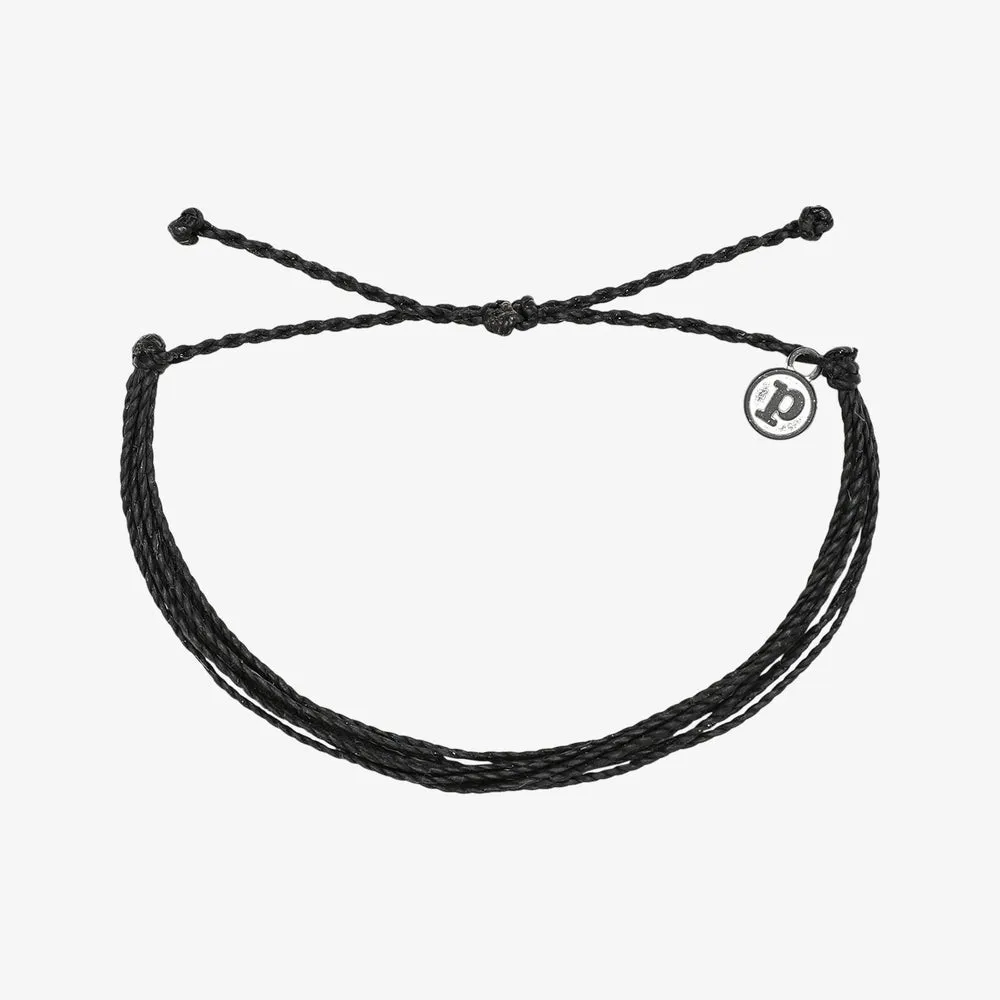 Pura Vida  SOLID ORIGINAL BRACELET - BLACK