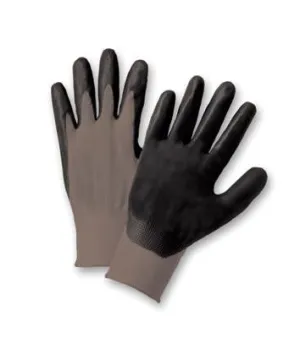 Radnor X-Small Black Foam Nitrile Palm Coated Gloves With 13 Gauge Gray Seamless Nylon Liner