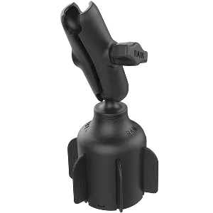 RAM Mount Stubby Cup Holder Mount with Double Socket Arm