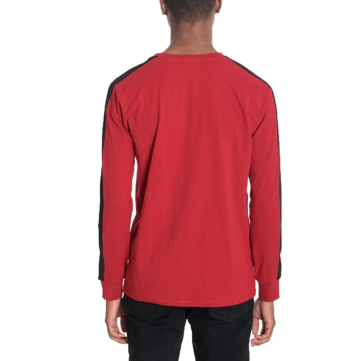 Red/Black Side Stripe Long Sleeve