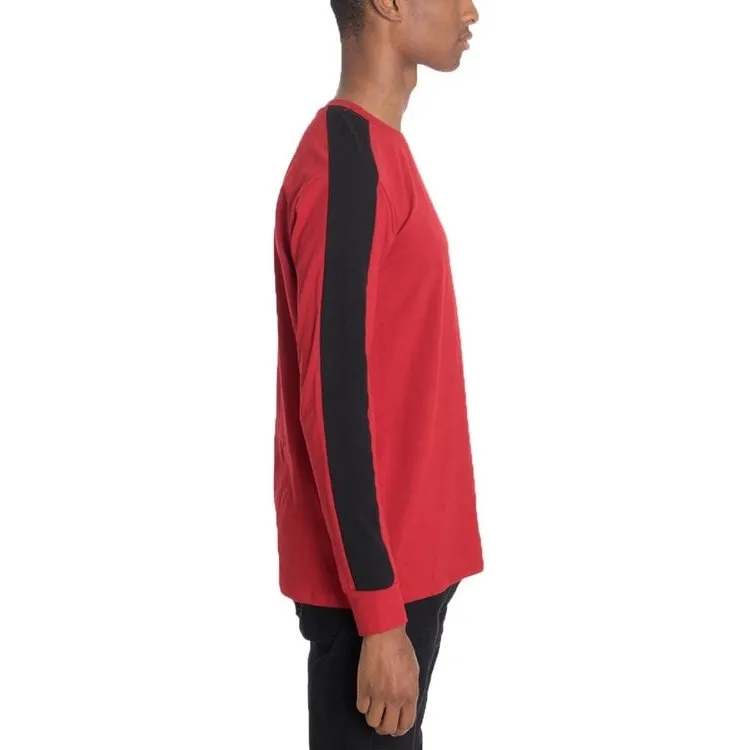 Red/Black Side Stripe Long Sleeve