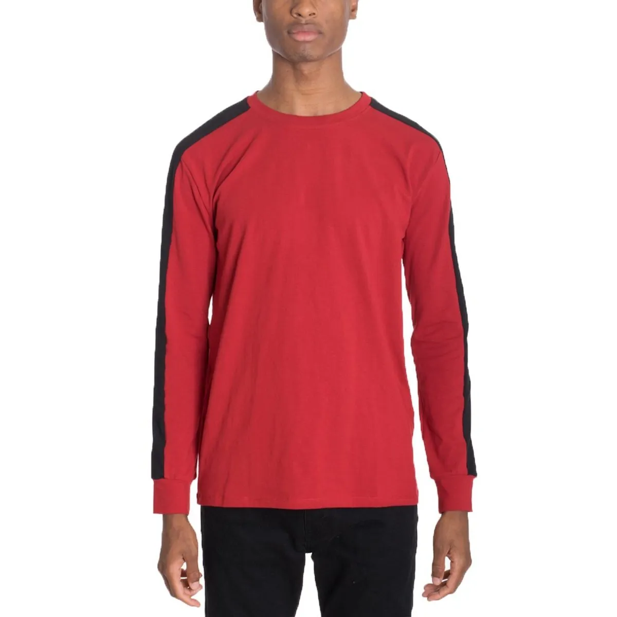 Red/Black Side Stripe Long Sleeve