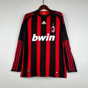 Retro long sleeve AC Milan 08/09 Home S-XXL