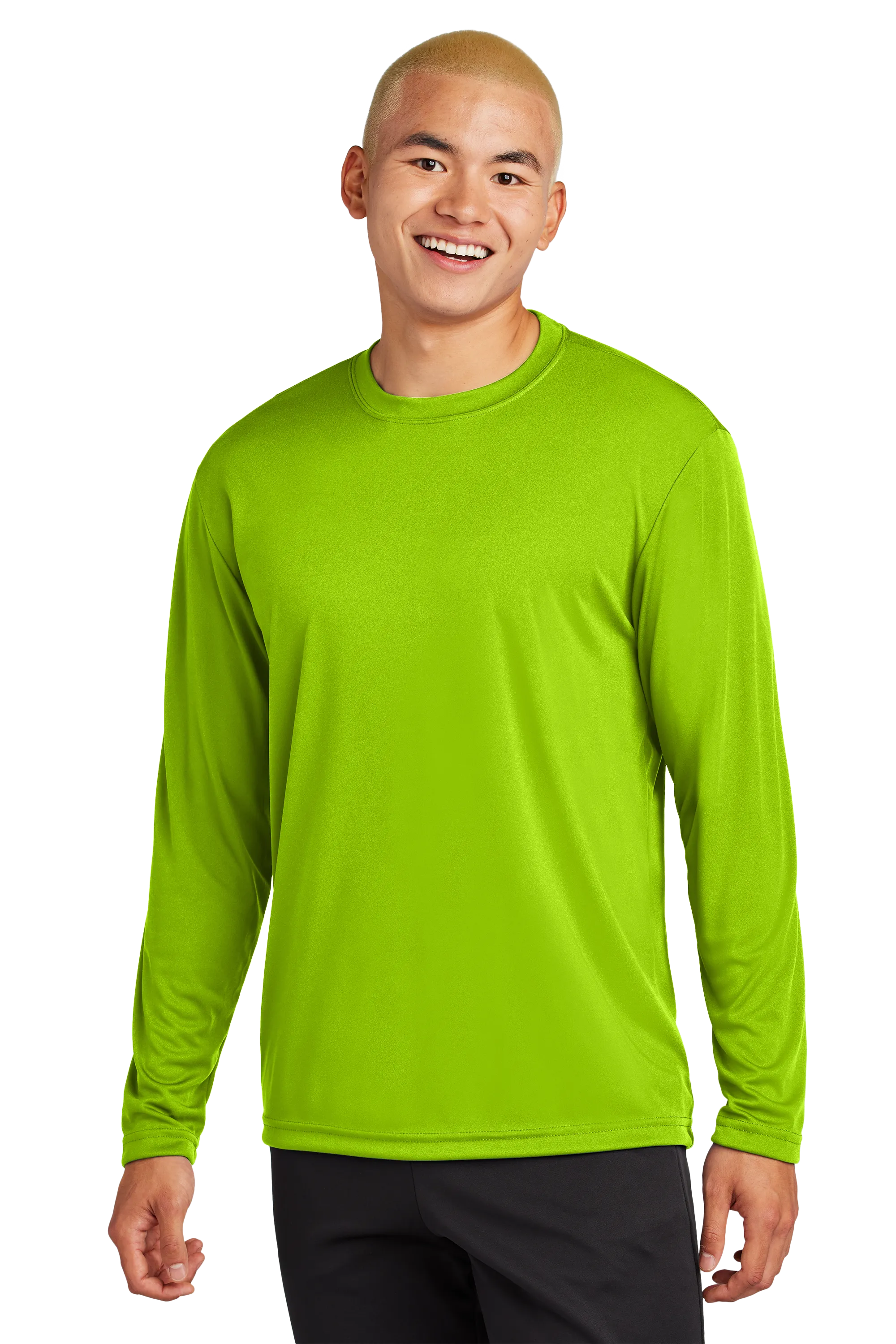 Sport-Tek® Long Sleeve PosiCharge® Competitor™ Tee - Lime Shock