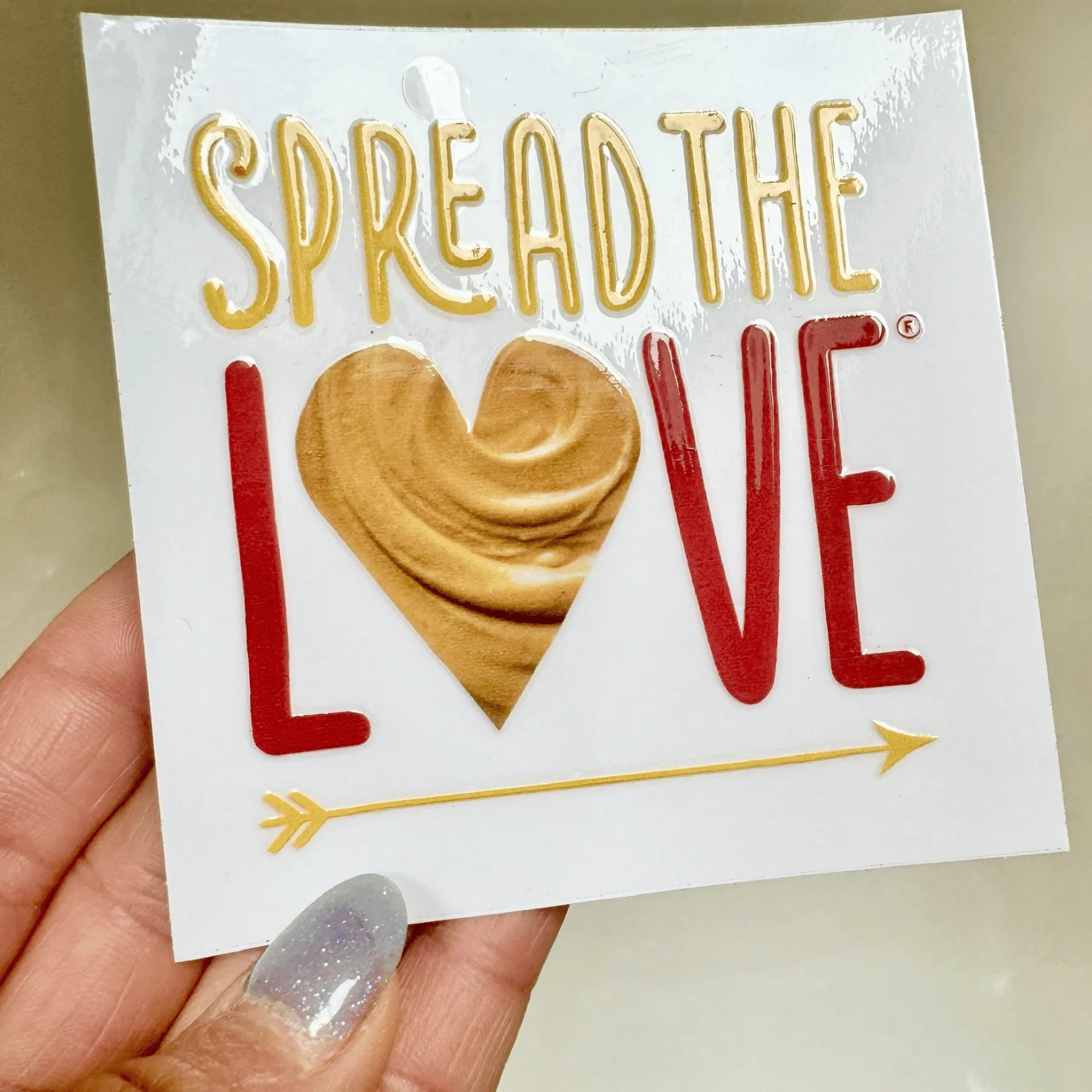 Spread The Love Transfer Sticker