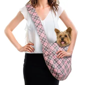 Susan Lanci Scotty Puppy Pink Plaid Cuddle Carrier