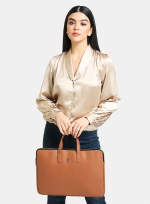 Tan Laptop Bag