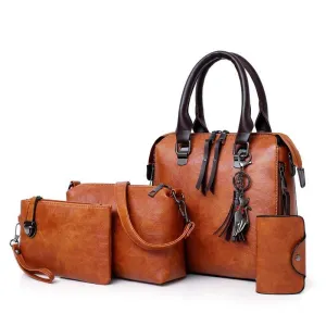 ValenKuci Designer  Leather 4pcs/Set Bags