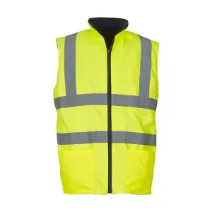 Yoko Hi Vis Reversible Waterproof Fleece Bodywarmer